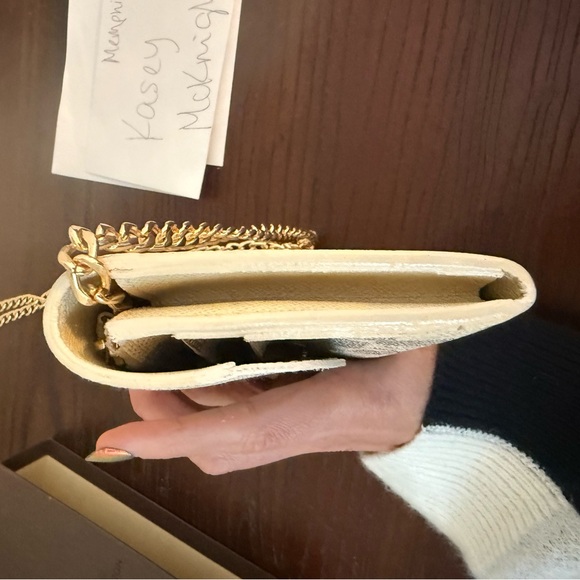 Authentic Louis Vuitton Damier Azur Emilie Wallet on unbranded chain - Picture 3 of 16